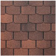 Гибкая черепица DÖCKE Premium 3.1мм. Коллекция Цюрих, цвет Кофе 3,1 м2/уп.