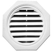 Фасадная вентиляционная решетка. Чердачное окно KROVENT 550х550мм Ромбовидная белая.