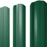 Штакетник металлический М-100, 0.45м цвет 6005-зеленый мох.