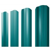 Штакетник металлический М-100, 0.45м цвет 5021- синяя вода.