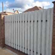 Штакетник металлический ELLIPSE ширина 126мм цвет беленый дуб матовый 0,5 мм