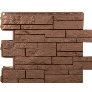 Фасадные панели Шотландия ЭКО Терракотовый 680х650мм 0.38м2 Альта-Профиль