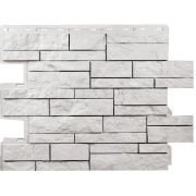 Фасадные панели Шотландия ЭКО Белый 680х650мм 0.38м2 Альта-Профиль