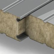 Стеновые сэндвич-панели 120мм ширина 600-1200мм с минеральной ватой