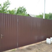 Профлист С-8 металлический 0,45 мм двусторонний шоколадно-коричневый 8017