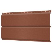 Сайдинг металл Брус 0,5мм Викинг матовый Медно-коричневый 8004