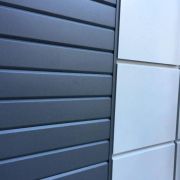 Сайдинг металлический 0,45мм Брус Серый графит 7024