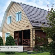 Фасадная панель Я-Фасад 1631х262мм Сибирская дранка Песок 0.42м2 ПВХ