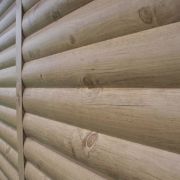 Сайдинг металлический бревно мореный дуб матовый 0.5 мм ширина 330 мм Woodstock экостиль