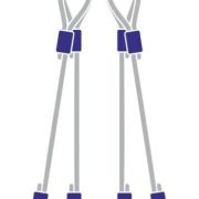 Строп канатный с 4 крюками 1Тх0,8М