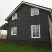 Фасадная панель Я-Фасад 1476х312мм Крымский сланец Уголь 0.46м2 ПВХ