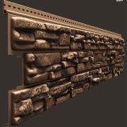 Сайдинг ROCKY пластик Кедровый орех 1787х285мм Docke 0.51м2