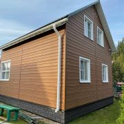 Сайдинг Docke пластик Миндаль 3600х300мм Брус 1.08м2