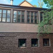 Сайдинг Docke пластик Кедр 3600х240мм Блокхаус 0.88м2