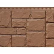Фасадная панель Grand Line стандарт крупный камень Глина 0.38м2