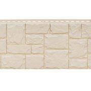 Фасадная панель Grand Line стандарт крупный камень Молочный 0.38м2