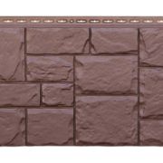 Фасадная панель Grand Line стандарт крупный камень Коричневый 0.38м2