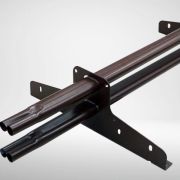 Снегозадержатель трубчатый 40х20мм овальный 1м Коричневый