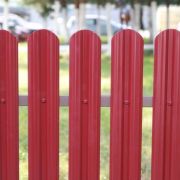 Штакетник металлический LАNE ширина 99мм цвет винный толщина 0,4 мм