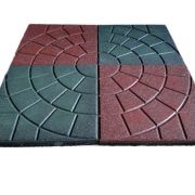 Резиновая плитка и брусчатка ПАУТИНКА 350х350х20мм (8шт в м2)